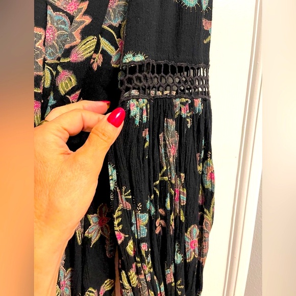 Free People just the two of us tunic Floral Blouse XSmall TP - Picture 5 of 8